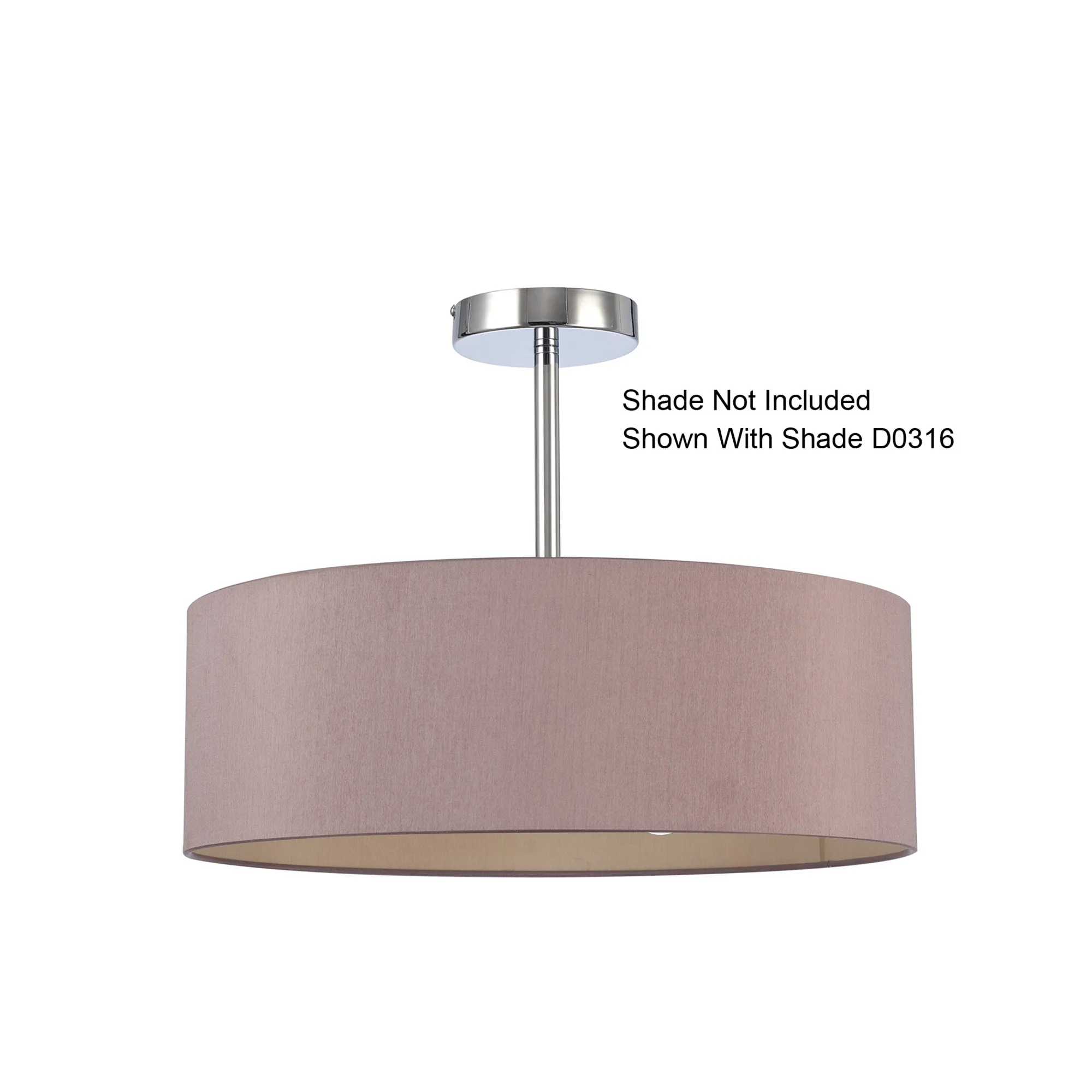 Baymont Semi Flush 3 Light Polished Chrome D0336  Deco Baymont PC